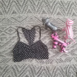 PINK polka dot Bralette